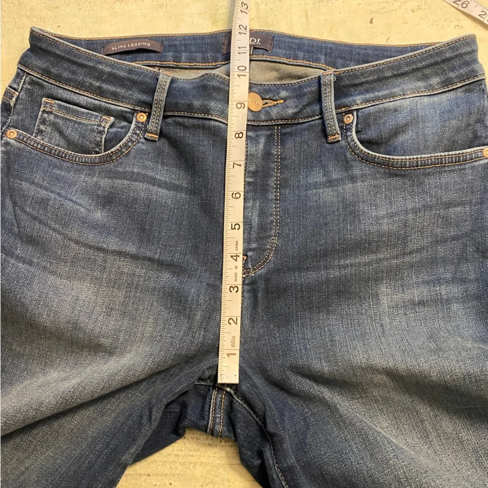 NYDJ blue Alina legging denim jeans. 8
